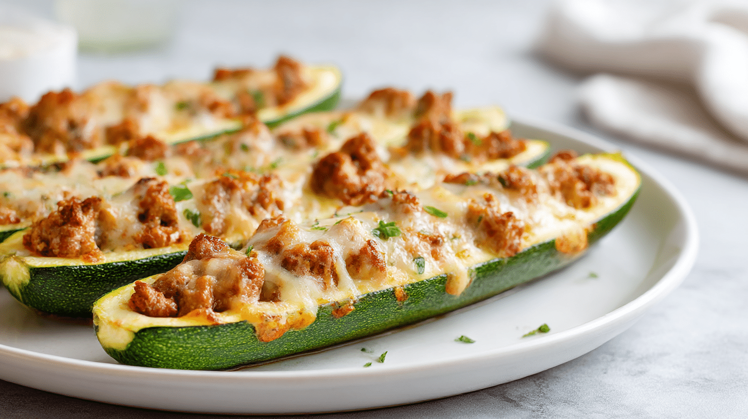 Cukinia faszerowana po włosku air fryer