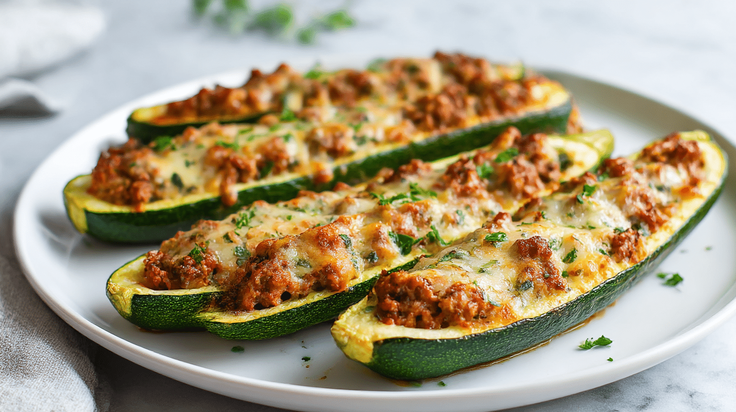 Cukinia faszerowana po włosku air fryer