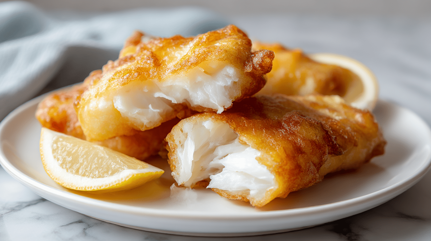 Pyszny dorsz piwny air fryer z chrupiącą skórką