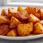 Pyszne ziemniaki BBQ air fryer gotowe do podania