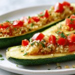cukinia faszerowana quinoa air fryer to zdrowa propozycja na obiad