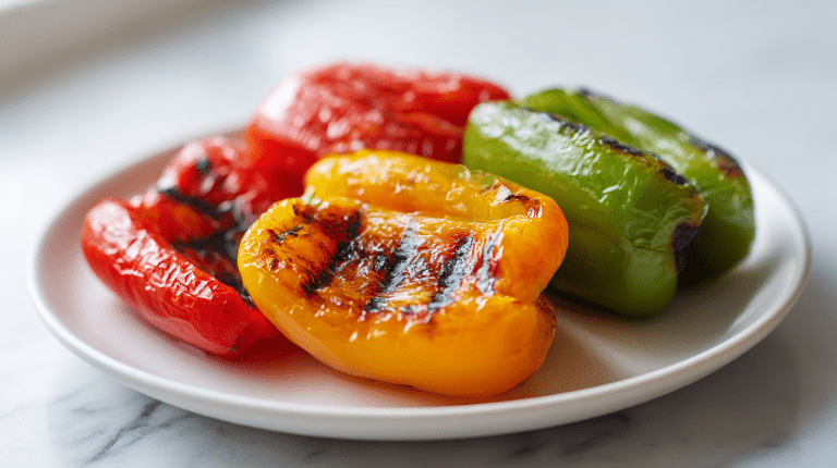 pyszna meksykanska papryka air fryer na talerzu