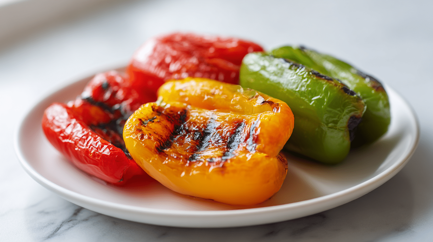 pyszna meksykanska papryka air fryer na talerzu