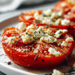 Pomidory z serem feta air fryer - idealne na przekąskę.