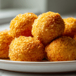 Pyszne krokiety z kapustą air fryer ułożone na talerzu